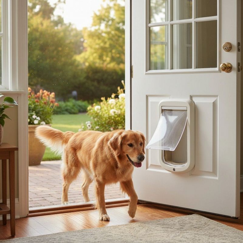Dog Door Installation detail